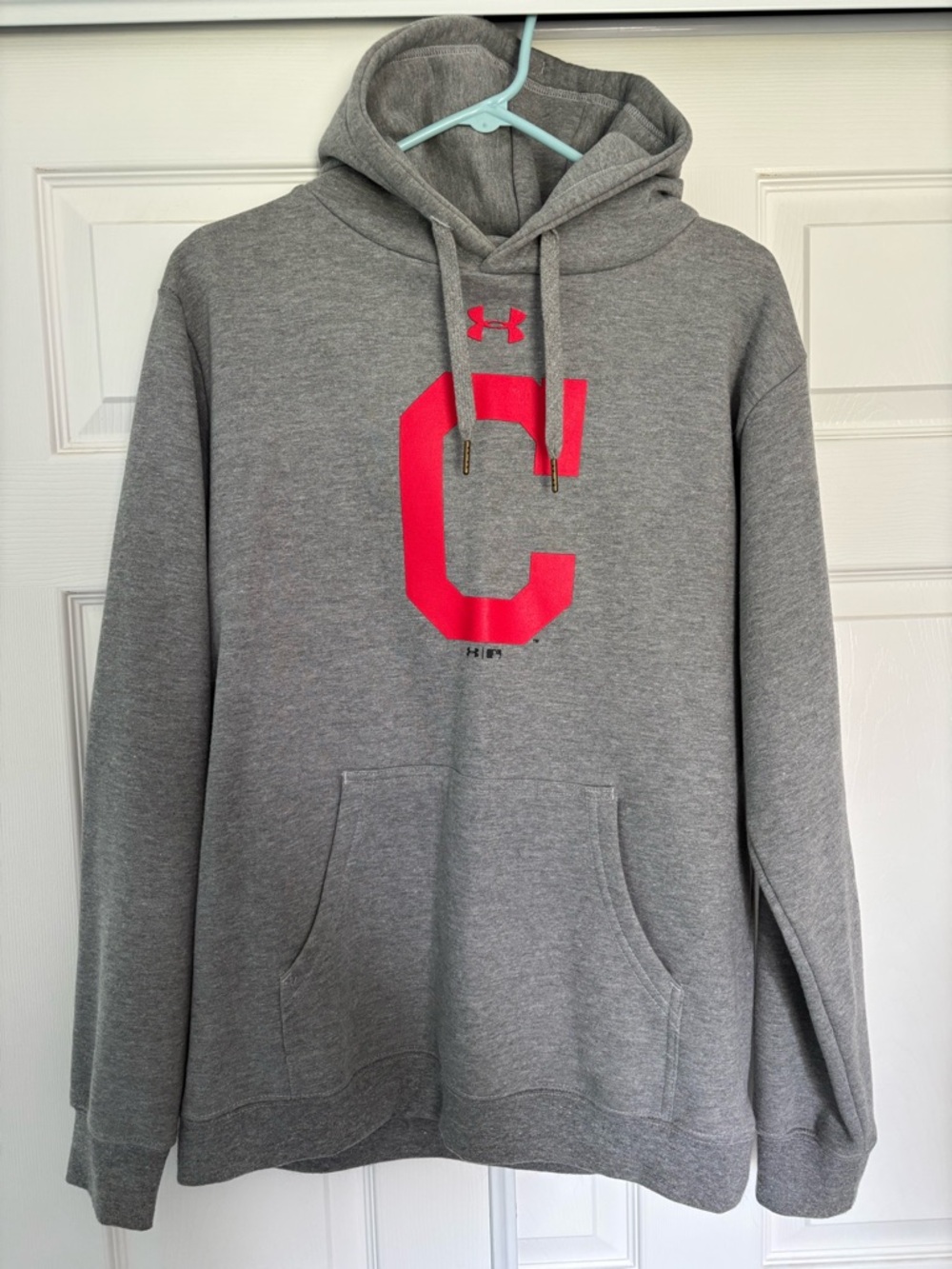 Under Armour Cleveland Gray Hoodie with Red Logo